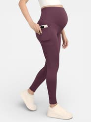 MOTHERHOOD MATERNITY Over the Belly Side Pocket Active Maternity Leggings