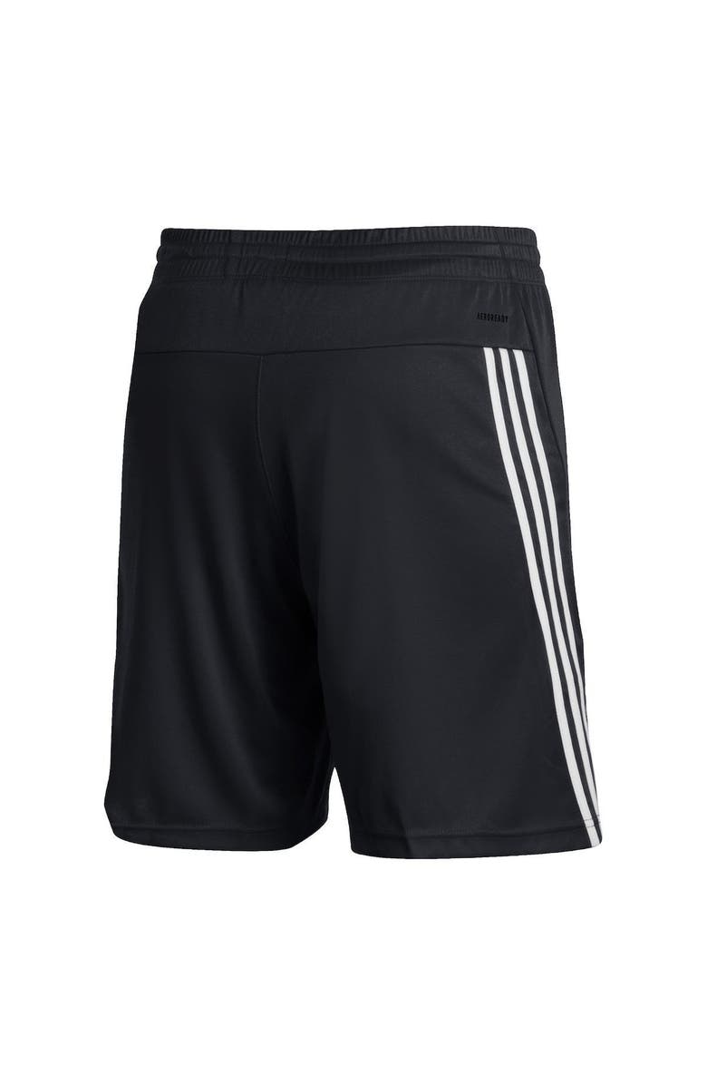 adidas Men's adidas Black Arizona State Sun Devils AEROREADY Three-Stripe Knit Shorts, Alternate, color,