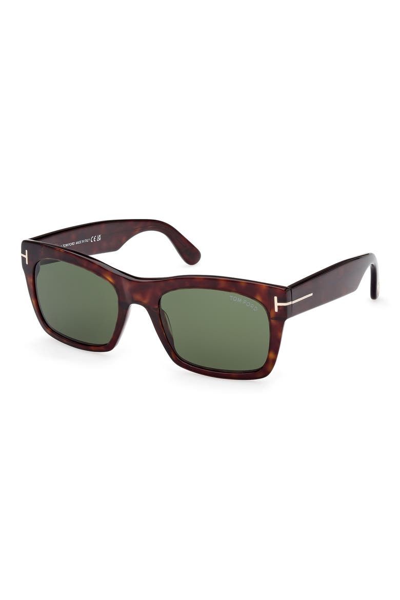 Nico 56mm Square Sunglasses, Alternate, color, DHAV/GRN