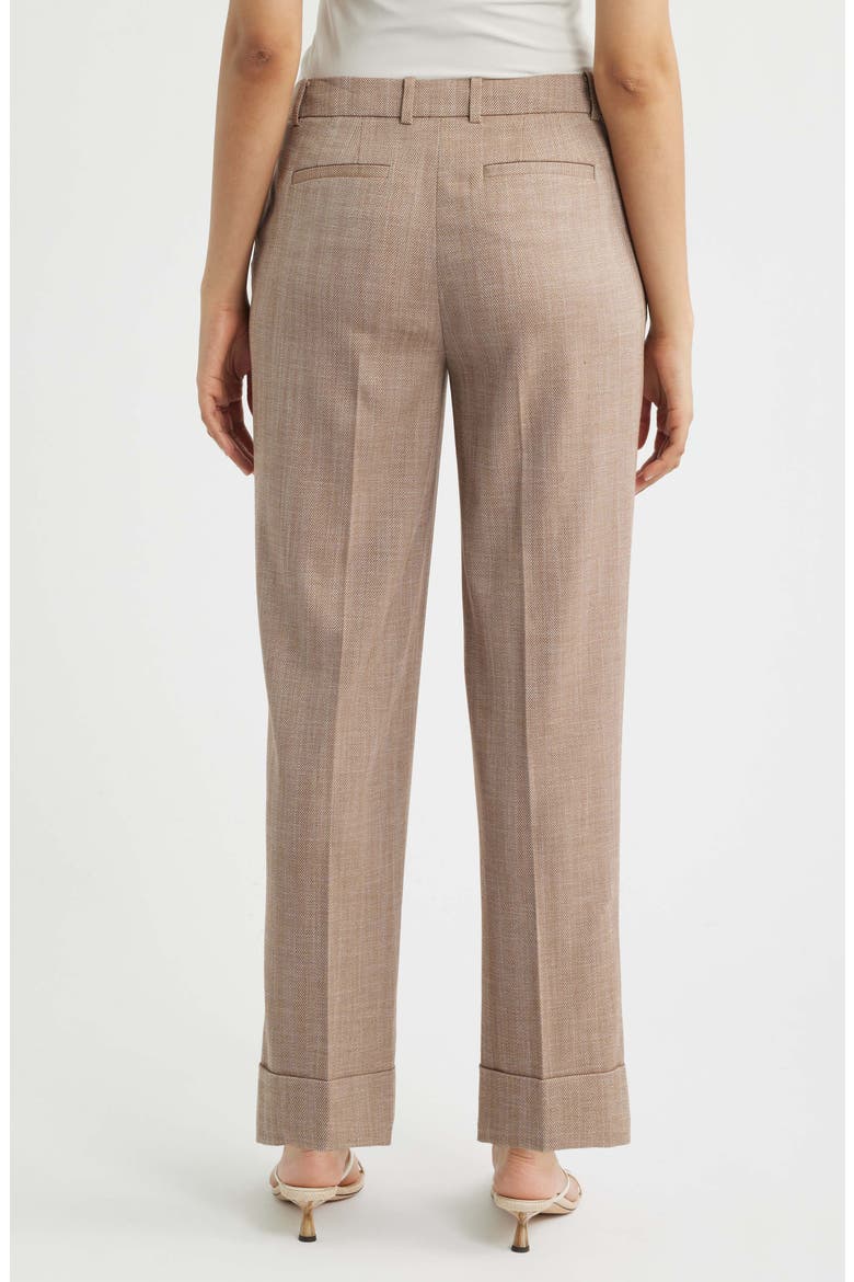 Cuff Ankle Pants, Alternate, color, RUST MULTI