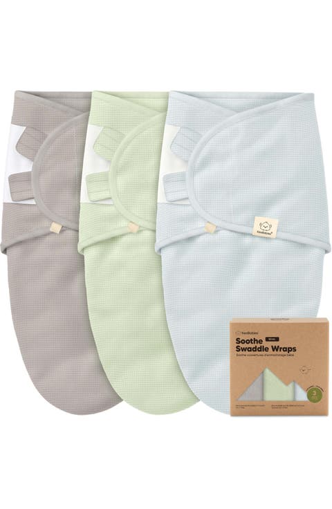 3-Pack Soothe (Wren) Swaddle Wraps