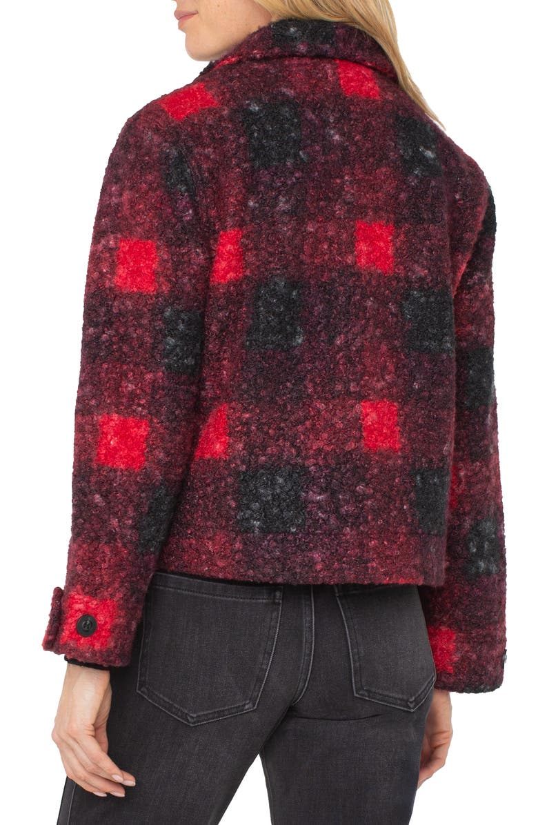 Liverpool Los Angeles Boxy Check Button Front Shacket, Alternate, color, 