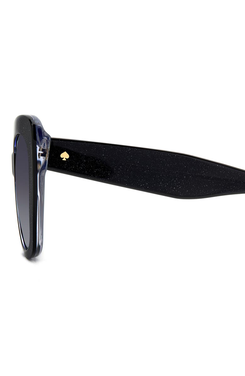 Kate Spade New York winslet 55mm gradient round sunglasses, Alternate, color, Black/ Grey Shaded