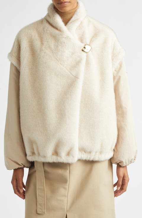 Chardonneret Layered Sleeve Fleece Jacket