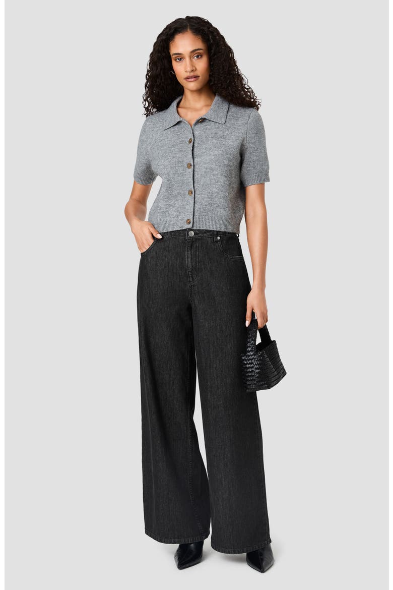Suzie Knit Short Sleeve Cropped Cardigan, Alternate, color, GREY