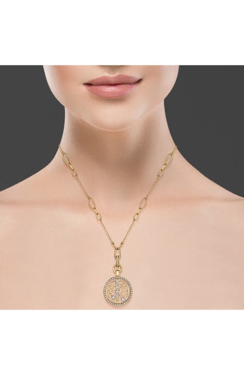 Hueb Estelar Cancer 18k Gold & Diamond Pendant Necklace In Yellow And White Gold