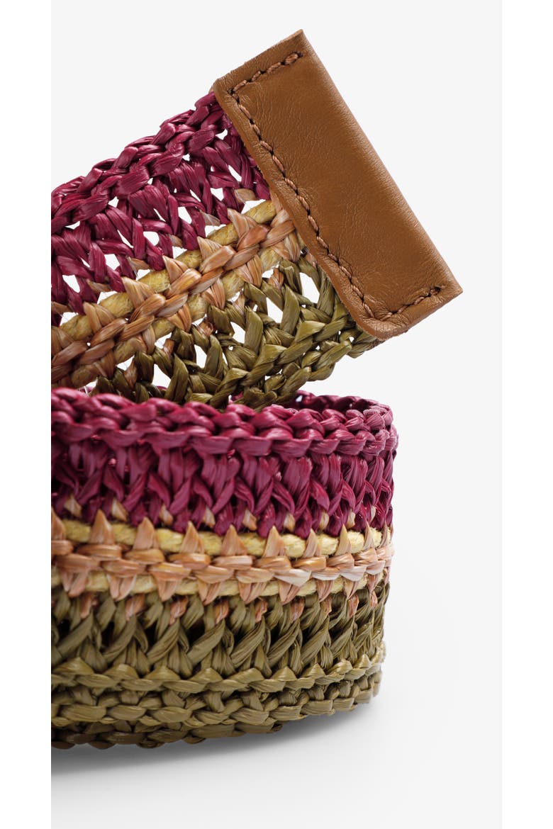 Rafia Belt, Alternate, color, Multicolor