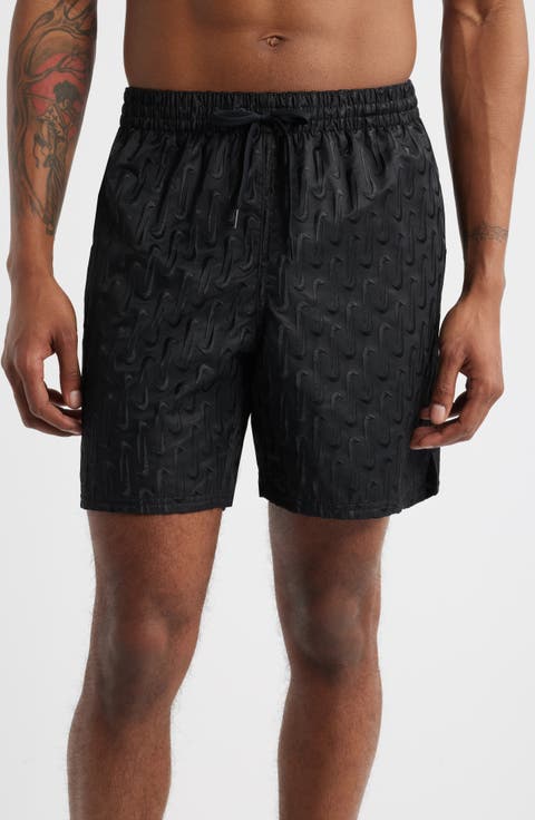 7-Inch Swoosh Embroidered Swim Trunks