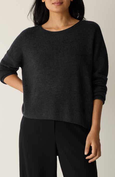 Eileen Fisher Crewneck Wool Sweater