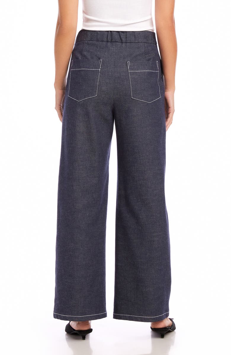 FIFTEEN TWENTY Miles Wide Leg Stretch Cotton Twill Pants, Alternate, color, 