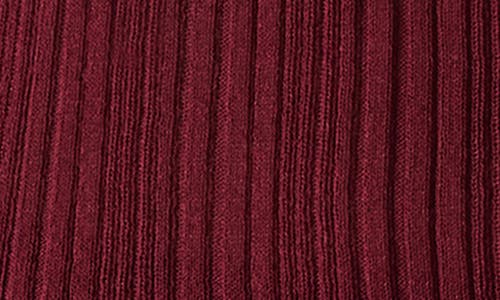 Steve Madden Nataly Ruffle Neck Sleeveless Sweater In Burgundy