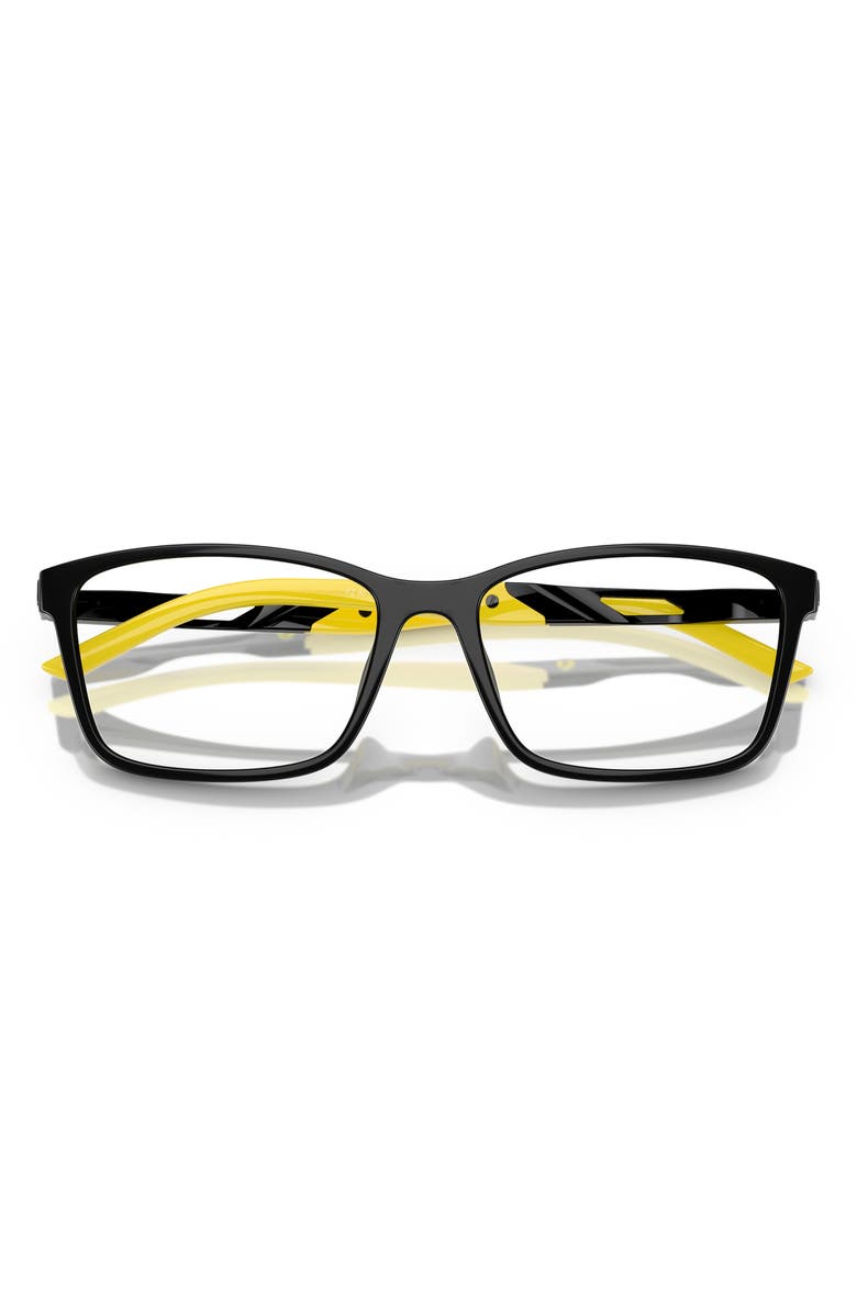 Scuderia Ferrari x Scuderia Ferrari 55mm Pillow Optical Glasses, Alternate, color, Black