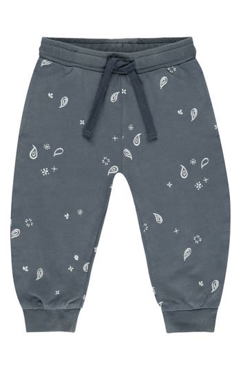 Rylee + Cru Babies' Kids' Paisley Print Knit Joggers In Multi