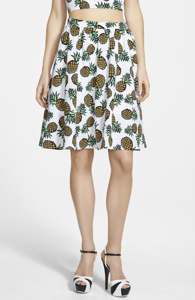 Piece Goods Pineapple Skirt, Main, color, 