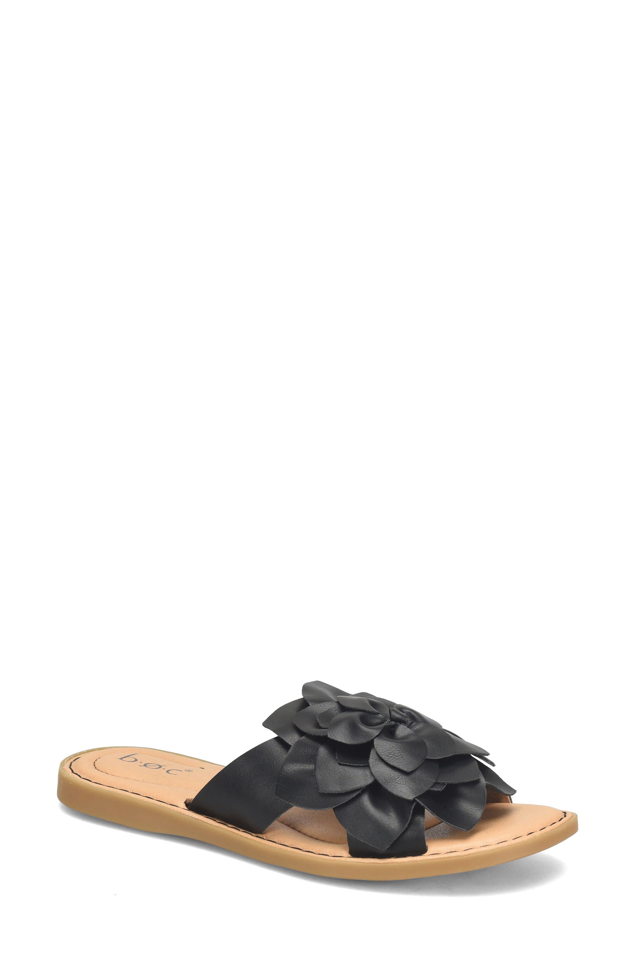 B O C BY BØRN Kasia Slide Sandal, Main, color, Black