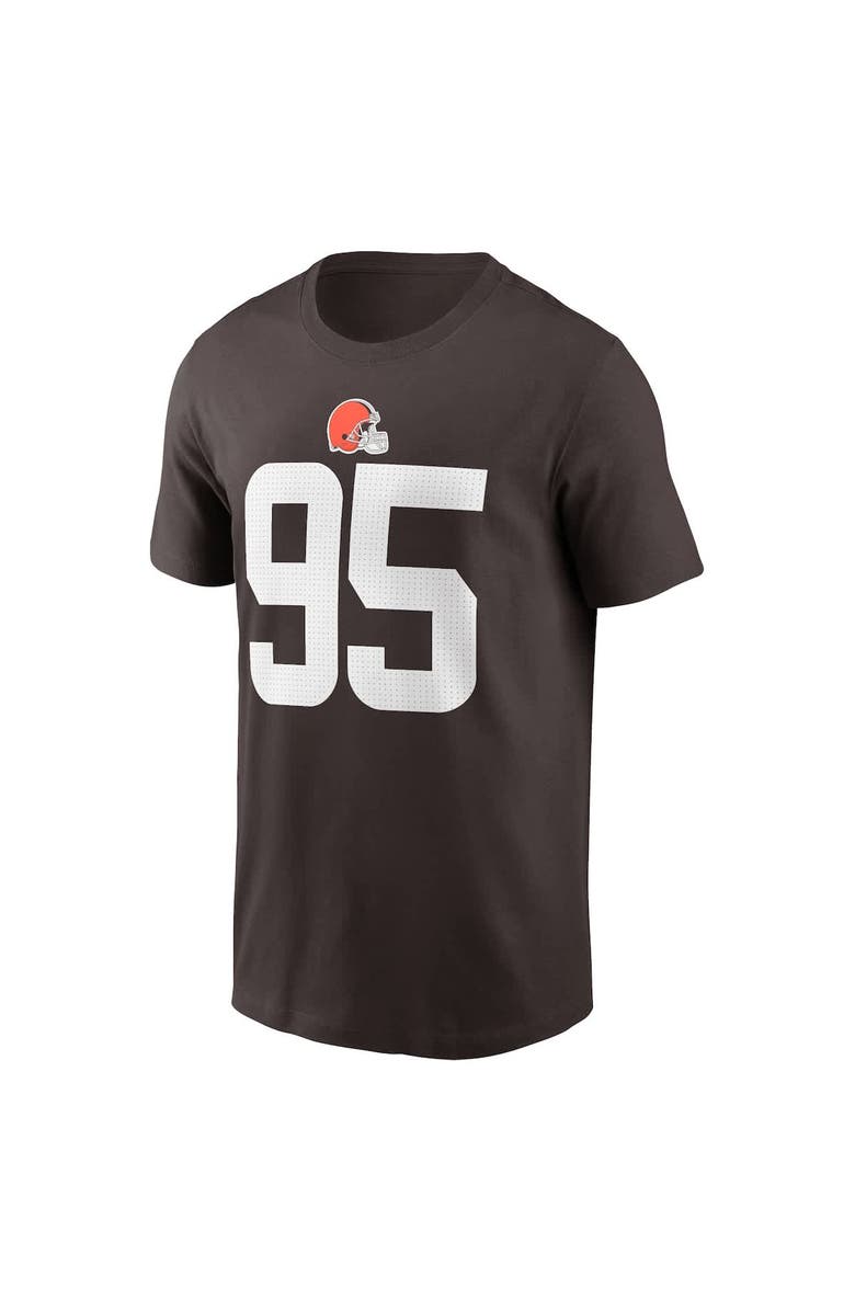 Nike Men's Nike Myles Garrett Brown Cleveland Browns Player Name & Number T-Shirt, Alternate, color, Brown