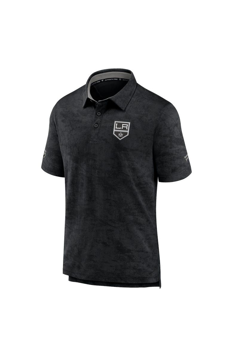 FANATICS Men's Fanatics Branded Black Los Angeles Kings Authentic Pro Rink Polo, Alternate, color, Black