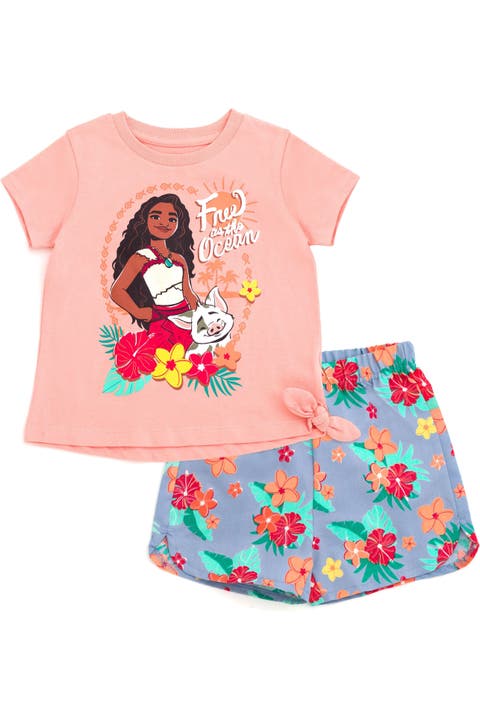 Moana T-Shirt and Chambray Shorts Set