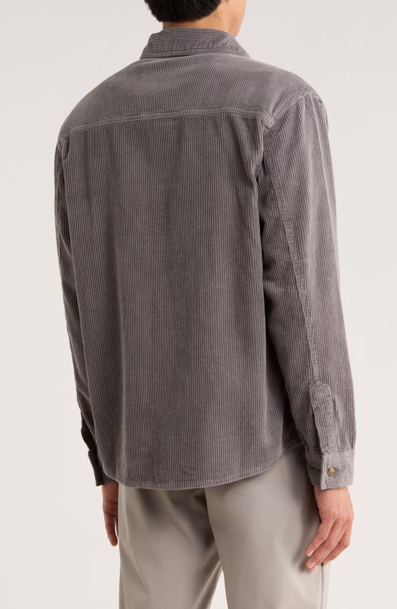 Buffalo Jeans Jeremias Corduroy Shirt Jacket, Alternate, color, Graphite
