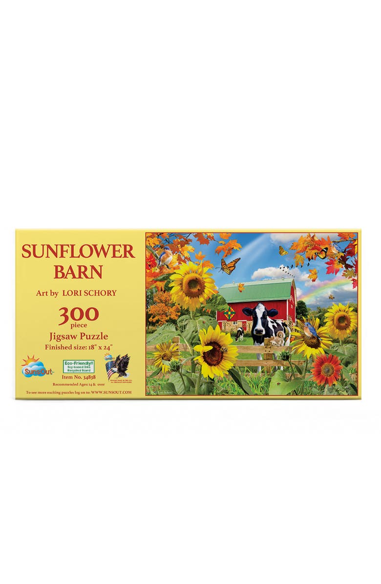Sunsout Sunflower Barn 300 piece Jigsaw Puzzle for Adults, Alternate, color, Multicolor