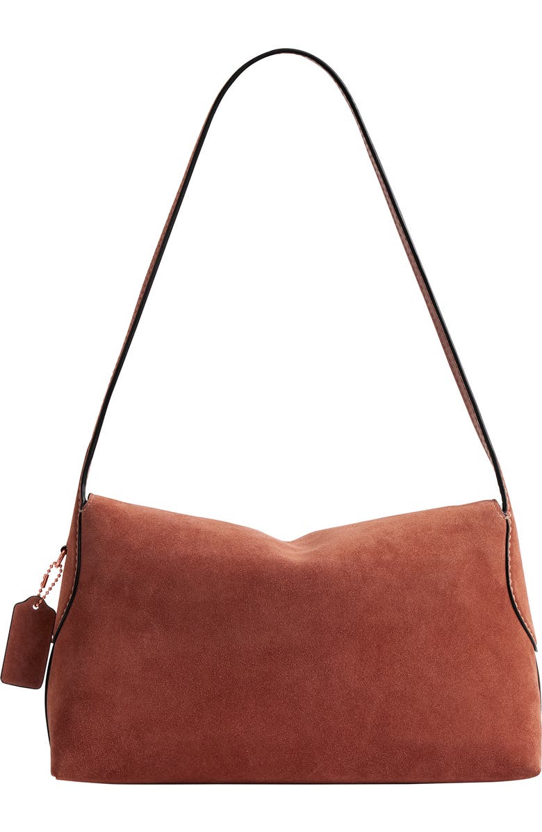 COACH Chelsea 30 Natural Grain Leather Shoulder Bag, Alternate, color, Clay