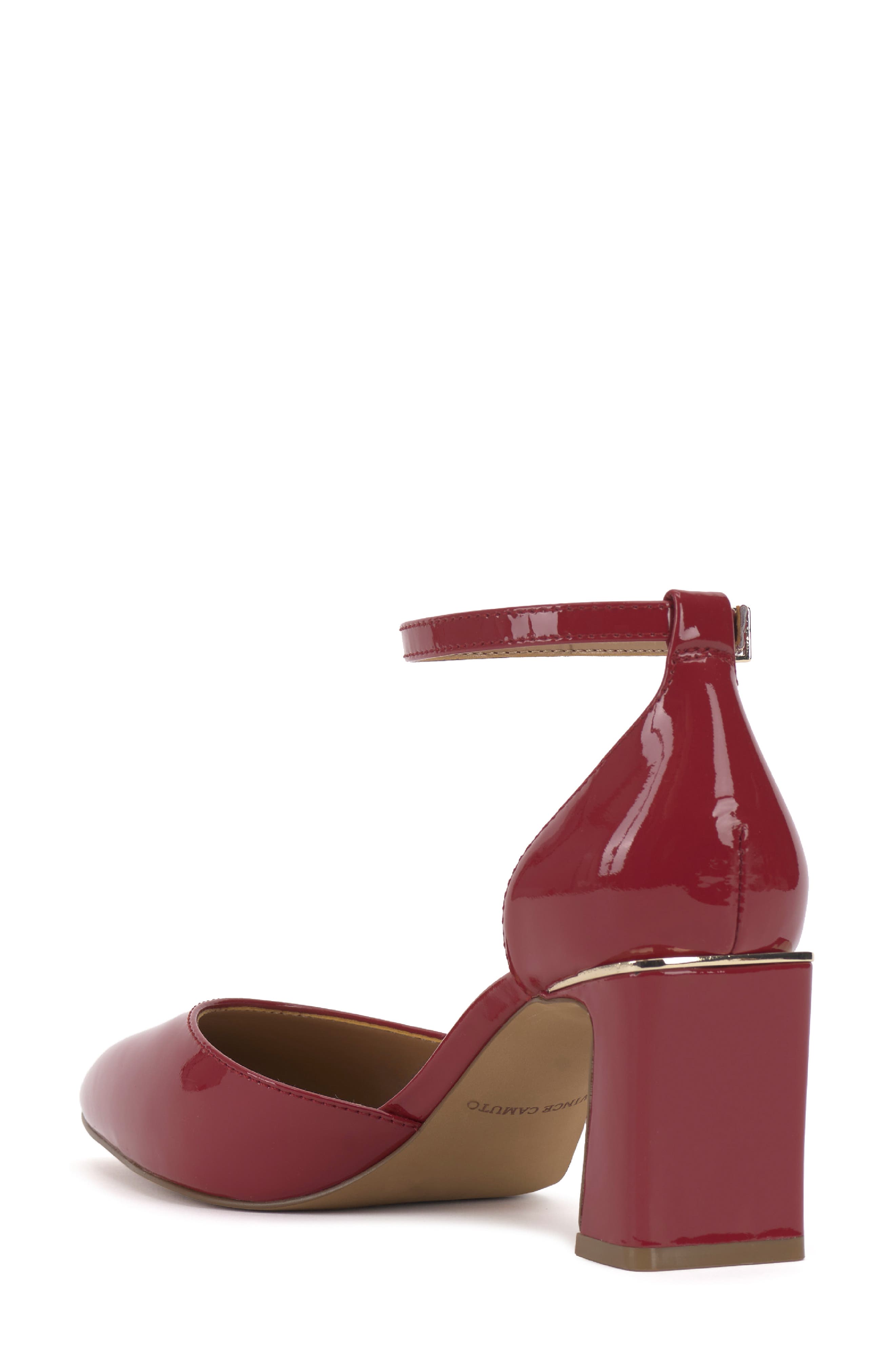 Hendriy Ankle Strap Pointed Toe Pump, Alternate, color, FIRE WHIRL