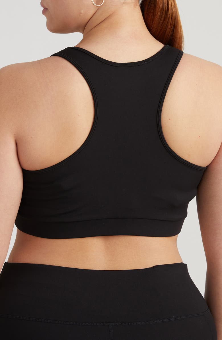 Universal Standard Racerback Sports Bra, Alternate, color, Black
