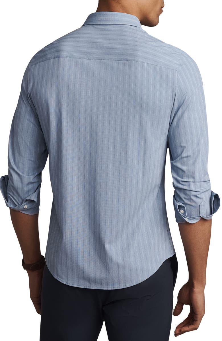 Rhone Commuter Slim Fit Button-Up Shirt, Alternate, color, Navy