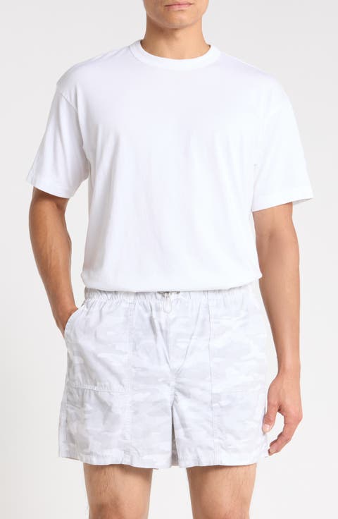 Drawcord Waist Cotton Shorts