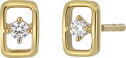 Bony Levy 18K Yellow Gold Diamond Geometric Stud Earrings