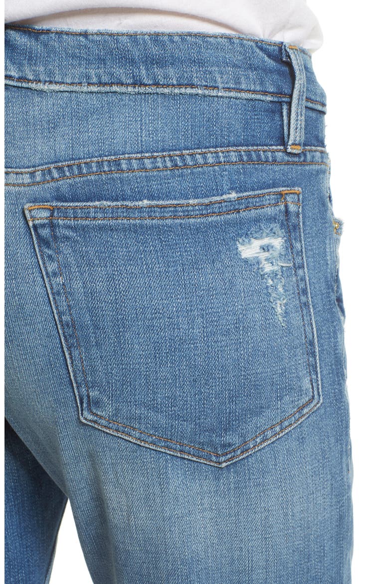 Le Boy Zip Hem Crop Jeans (Nordstrom Exclusive), Alternate, color, PICADILLY