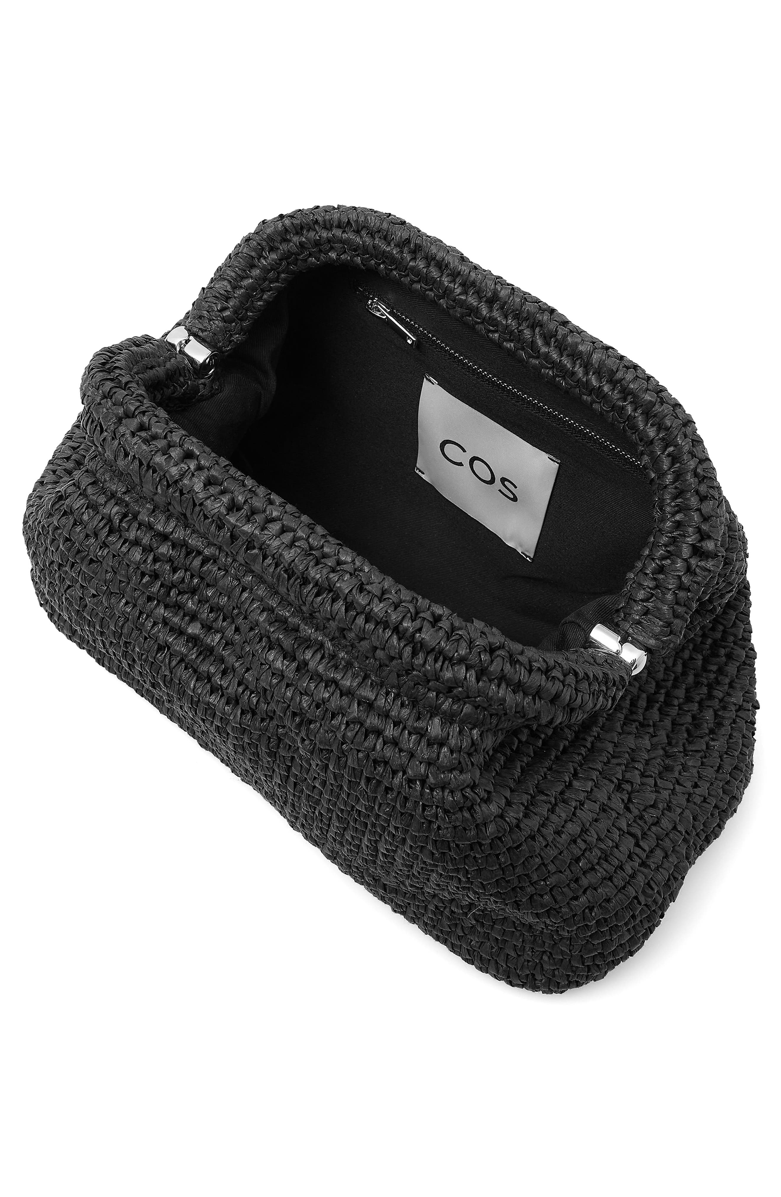 COS Framed Raffia Clutch, Alternate, color, 