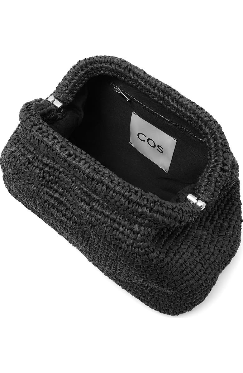 COS Framed Raffia Clutch, Alternate, color,