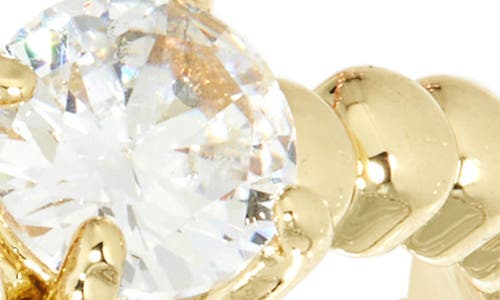 Covet Set Of 3 Tri-tone Crystal Three-stone Rings In Tri Tone