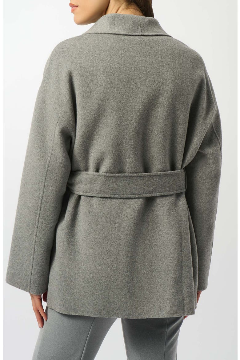 Belted Wool Blend Coat, Alternate, color, LIGHT GREY