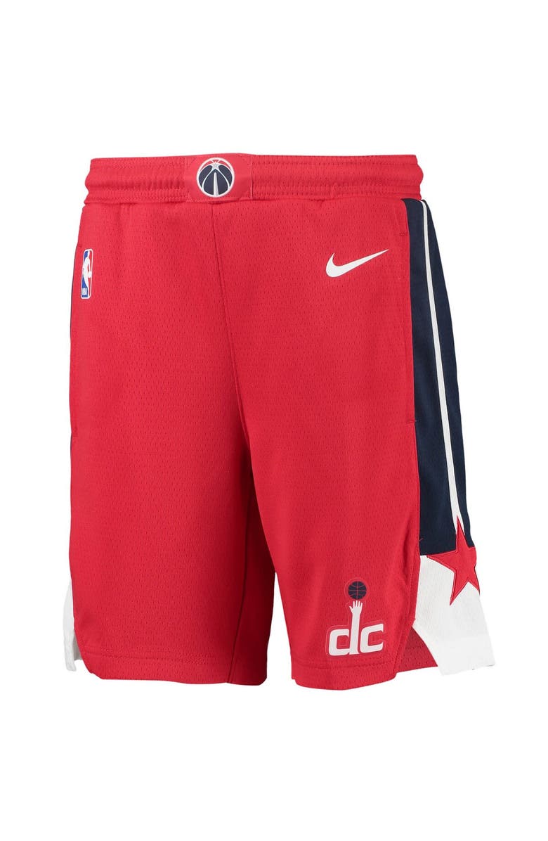 Nike Youth Nike Red Washington Wizards 2020/21 Swingman Performance Shorts - Icon Edition, Alternate, color, 