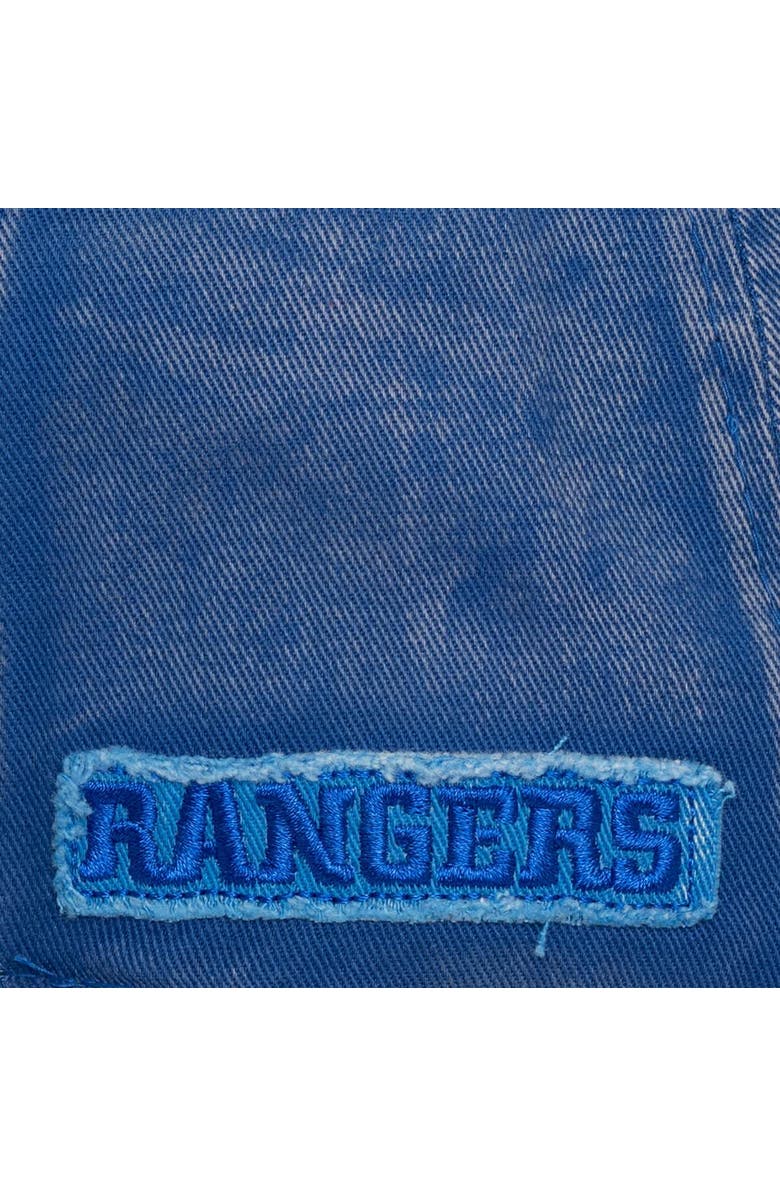 Mitchell & Ness Men's Mitchell & Ness Blue New York Rangers Downtown Snow Wash Pro-Crown Adjustable Hat, Alternate, color, Blue