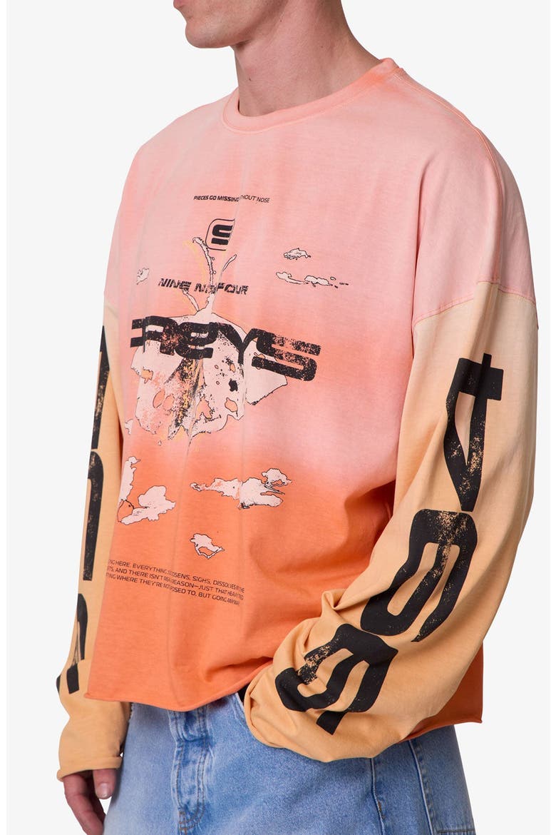 Missing Long Sleeve Graphic T-Shirt, Alternate, color, ORANGE