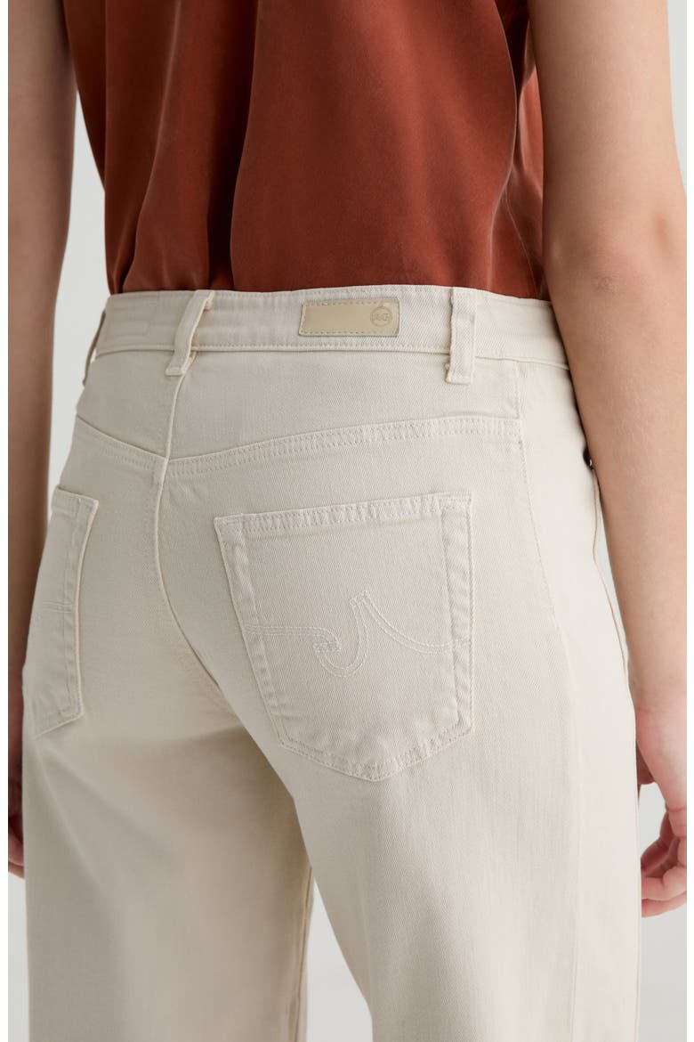 Saige Raw Hem Paneled Ankle Wide Leg Jeans, Alternate, color, OPAL STONE