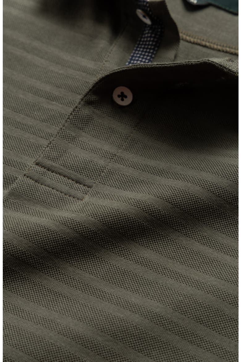 Evans Bay Stripe Cotton Piqué Polo, Alternate, color, FOREST