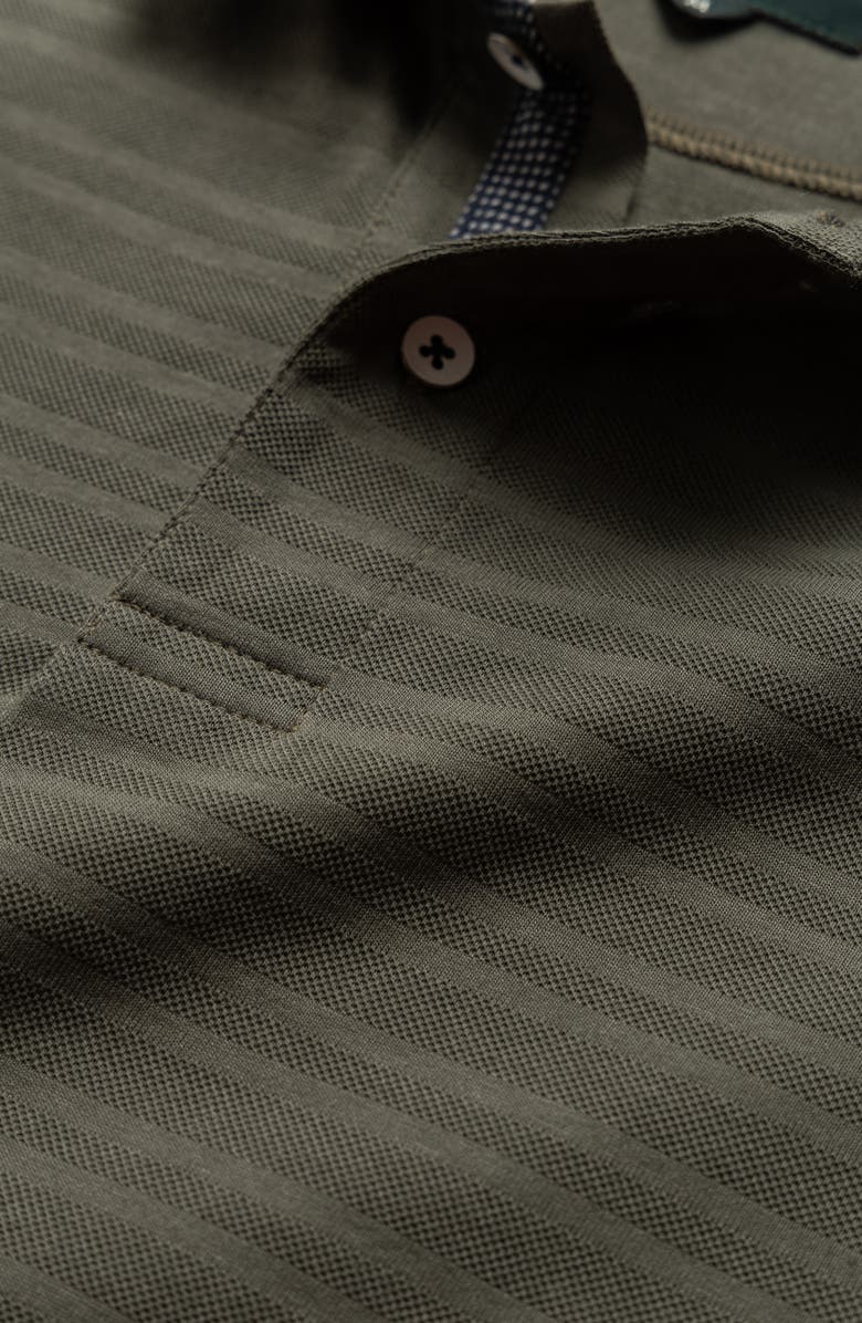 Rodd & Gunn Evans Bay Stripe Cotton Piqué Polo, Alternate, color, Forest