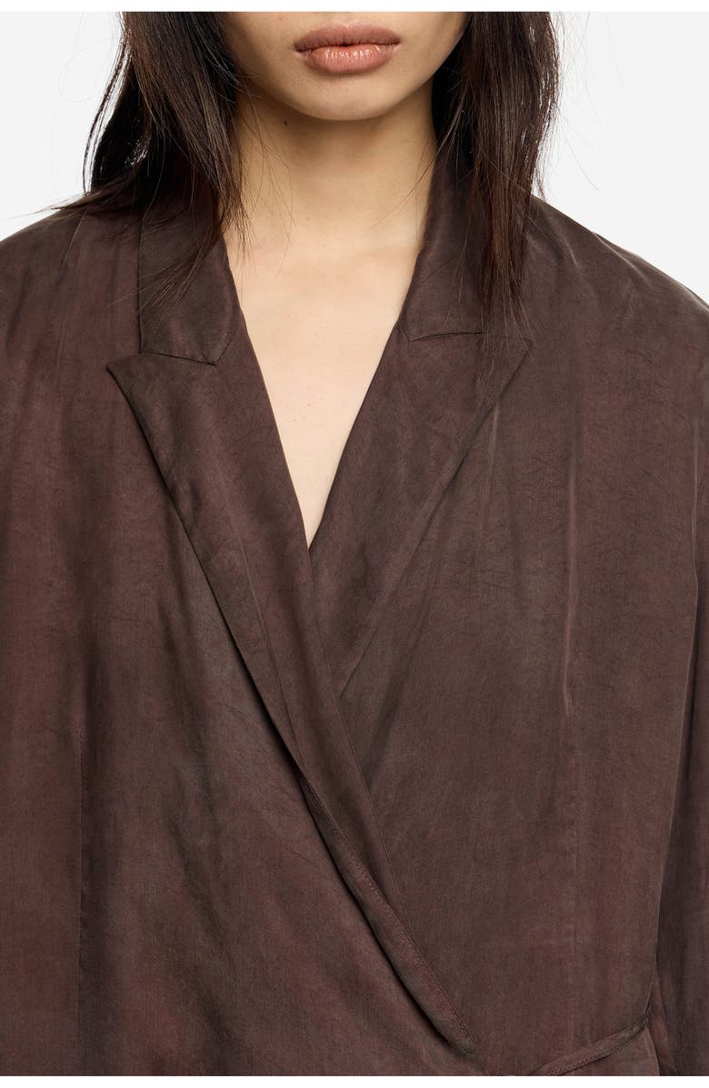 Bimba y Lola Fluid Jacket, Alternate, color, Brown