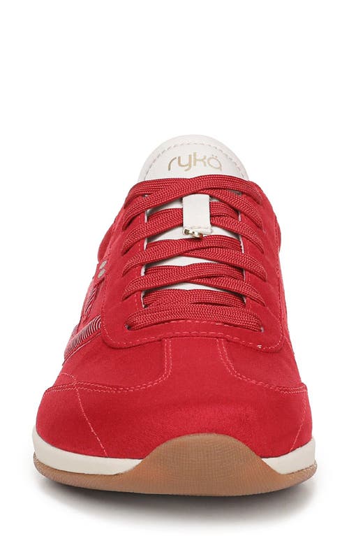 Ryka Women's Era Low Profile Lace Up Sneakers In Red