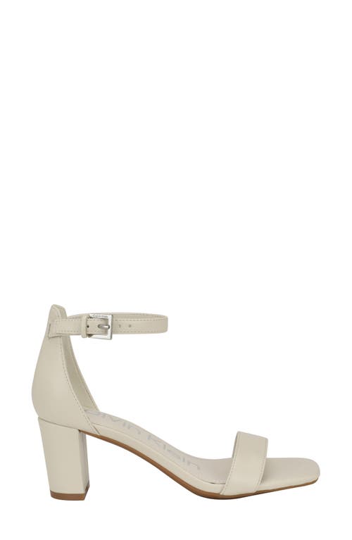 Calvin Klein Nolene Sandal In Ivory