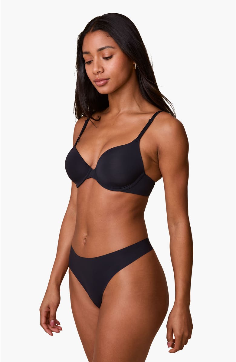 Harper Wilde Base T-Shirt Bra, Alternate, color, Black