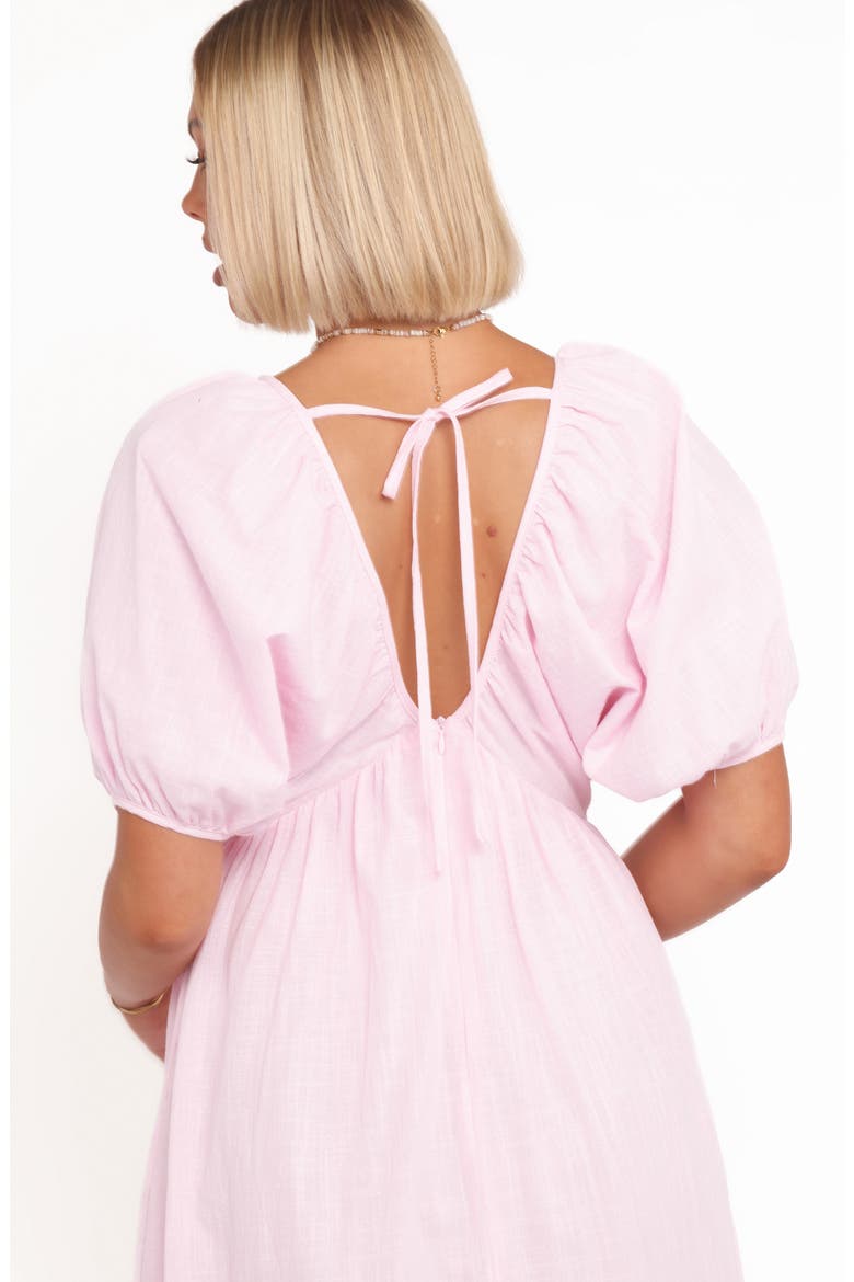 Sullivan Puff Sleeve Cotton Maxi Dress, Alternate, color, PINK