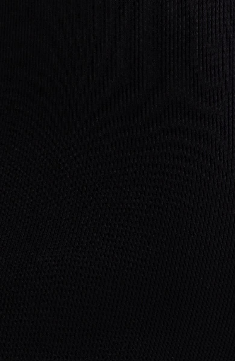 Sam Edelman Cutout Shoulder Rib Sweater Dress, Alternate, color, Black