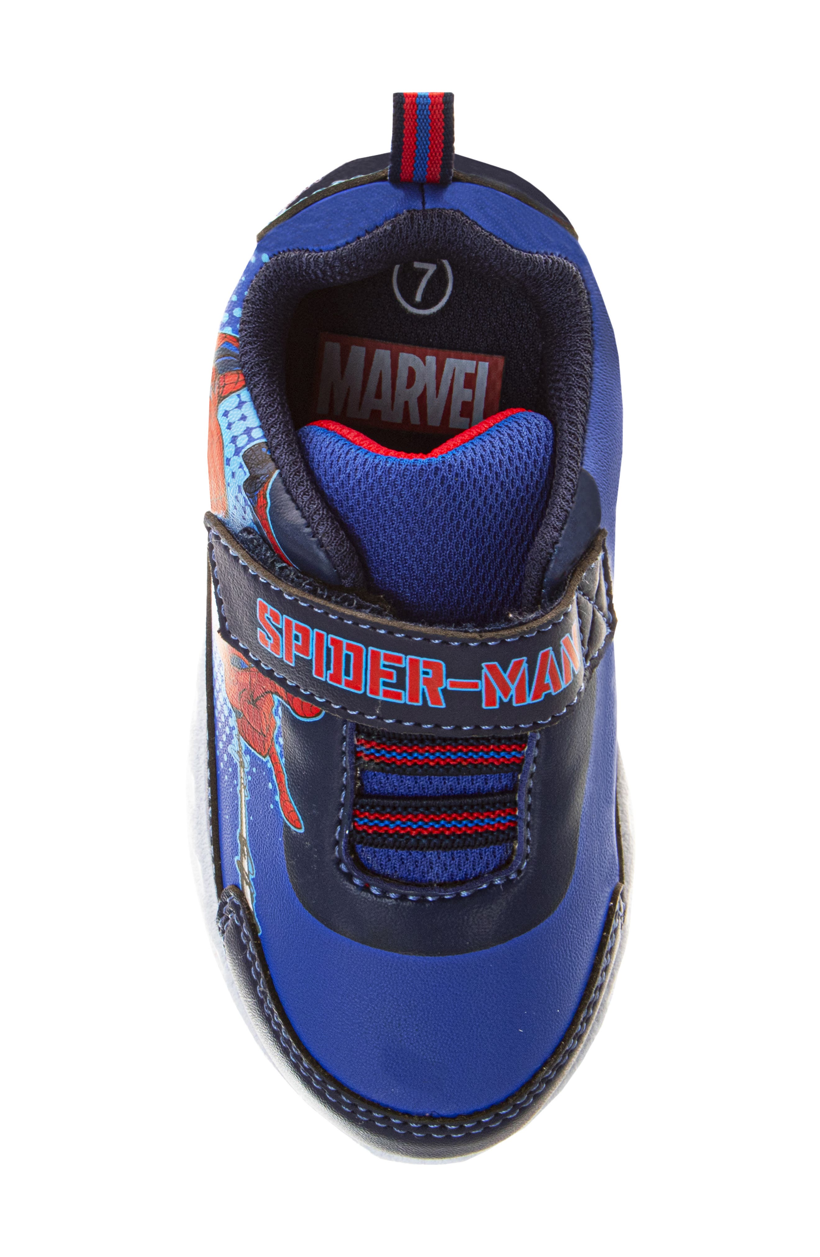 JOSMO Kids' Marvel Spider-Man Sneaker, Alternate, color, Blue/ Red