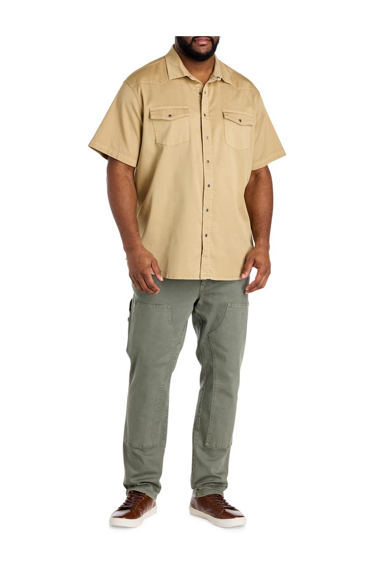 Big & Tall Western-Inspired Sport Shirt, Alternate, color, WHITE PEPPER
