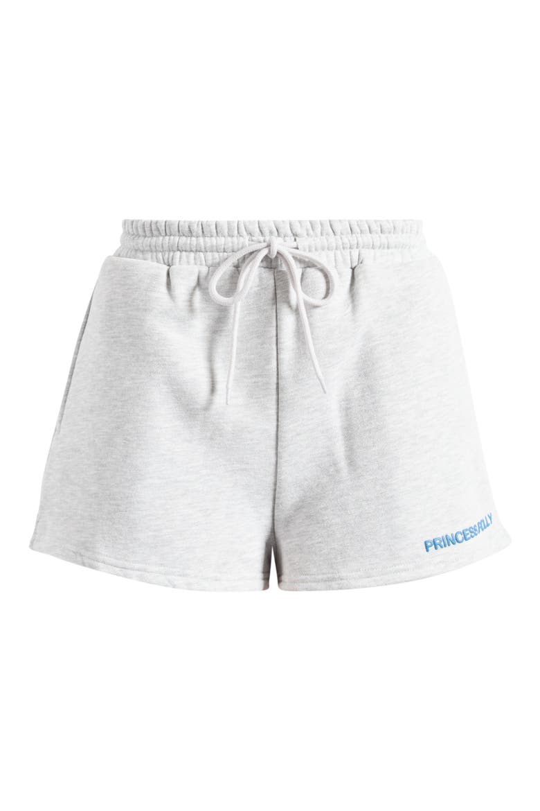 Cotton Blend Drawstring Sweat Shorts, Alternate, color, GREY